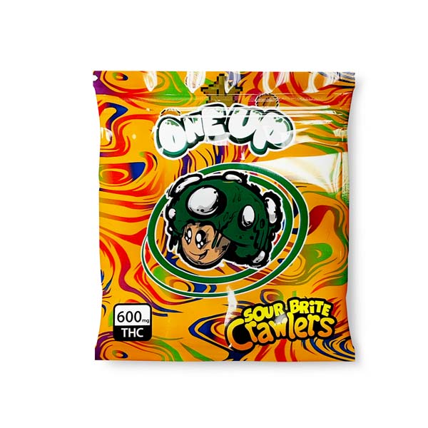 One Up 600MG THC Sour Brite Crawlers - Buy Delics Canada One Up 600MG THC Sour Brite Crawlers