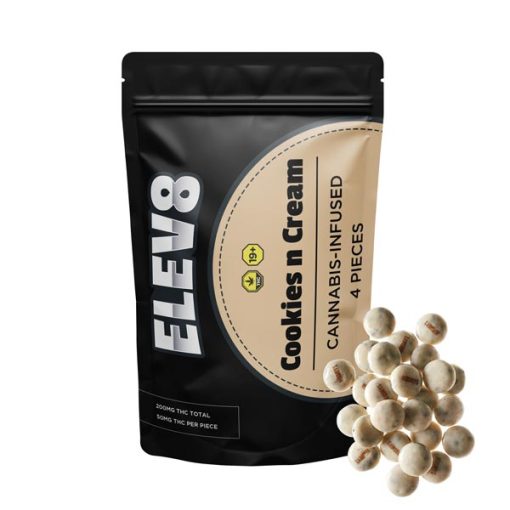 Elev8 – Cookies and Cream 200MG THC - Buy Delics Canada Elev8 – Cookies and Cream 200MG THC