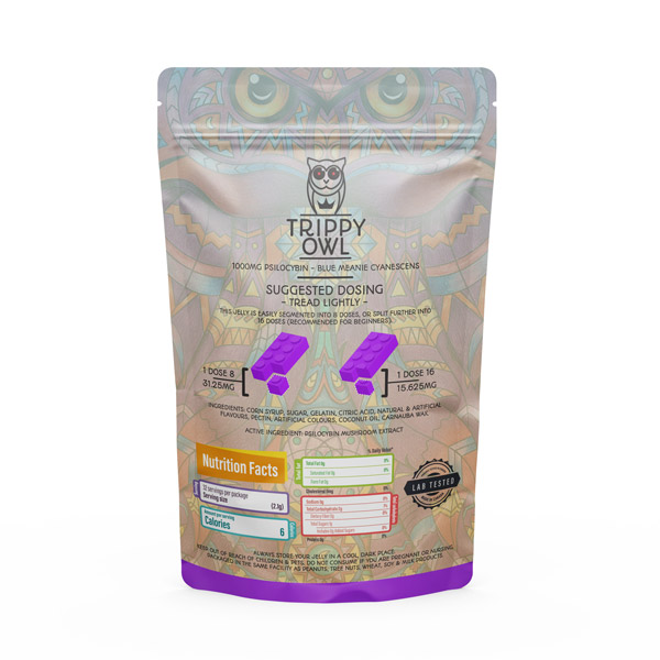 Trippy Owl – 1000mg – Grape Lego Jellies - Buy Delics Canada Trippy Owl – 1000mg – Grape Lego Jellies - Image 2