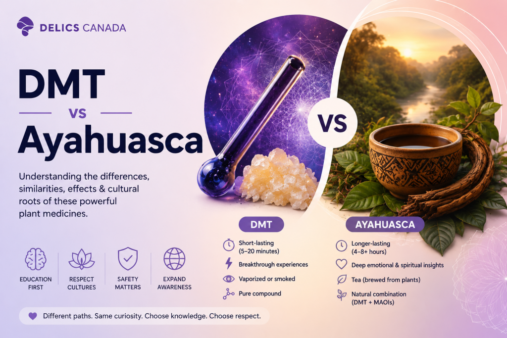 DMT vs Ayahuasca: Comparing Two Powerful Psychedelic Experiences - Buy Delics Canada