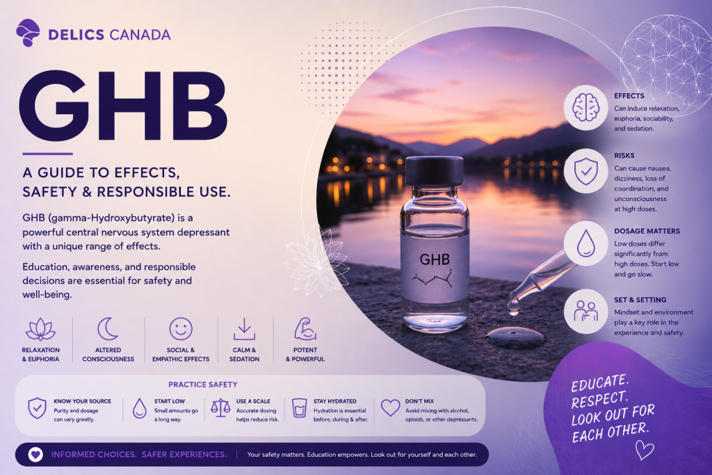 GHB Safety Guide: Dosage, Effects & Harm Reduction - Buy Delics Canada