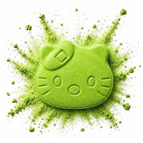 Green Hello Kitty – 80mg MDA | 60mg Caffeine | 5mg Cialis